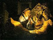 Rembrandt Peale The Money Changer Sweden oil painting artist